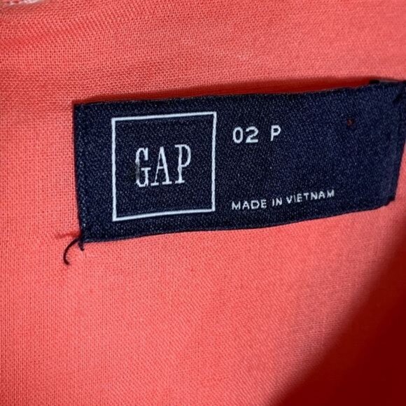 Gap Dress Womens 2P XS Petite Sundress Fit Flare Mini Pink Sleeveless Work ALine - Picture 10 of 11